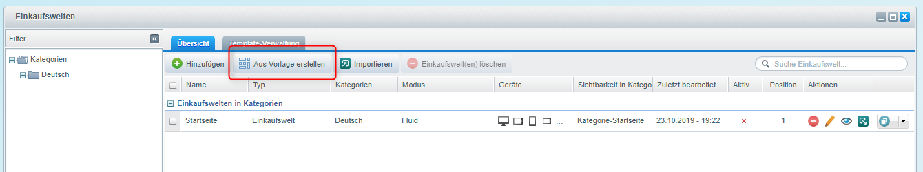 Shopware 5: Button Aus Vorlage erstellen