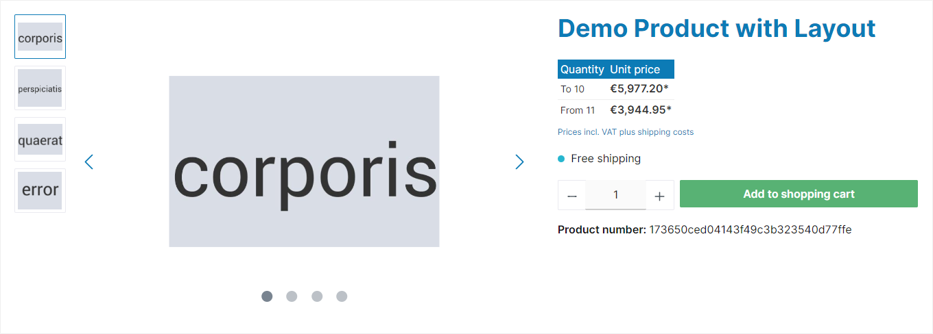 ThemeWare® CMS-Block "Galerie und Buybox (mit Produktname)"