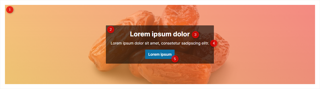 Elemente vom "Hero-Banner"
