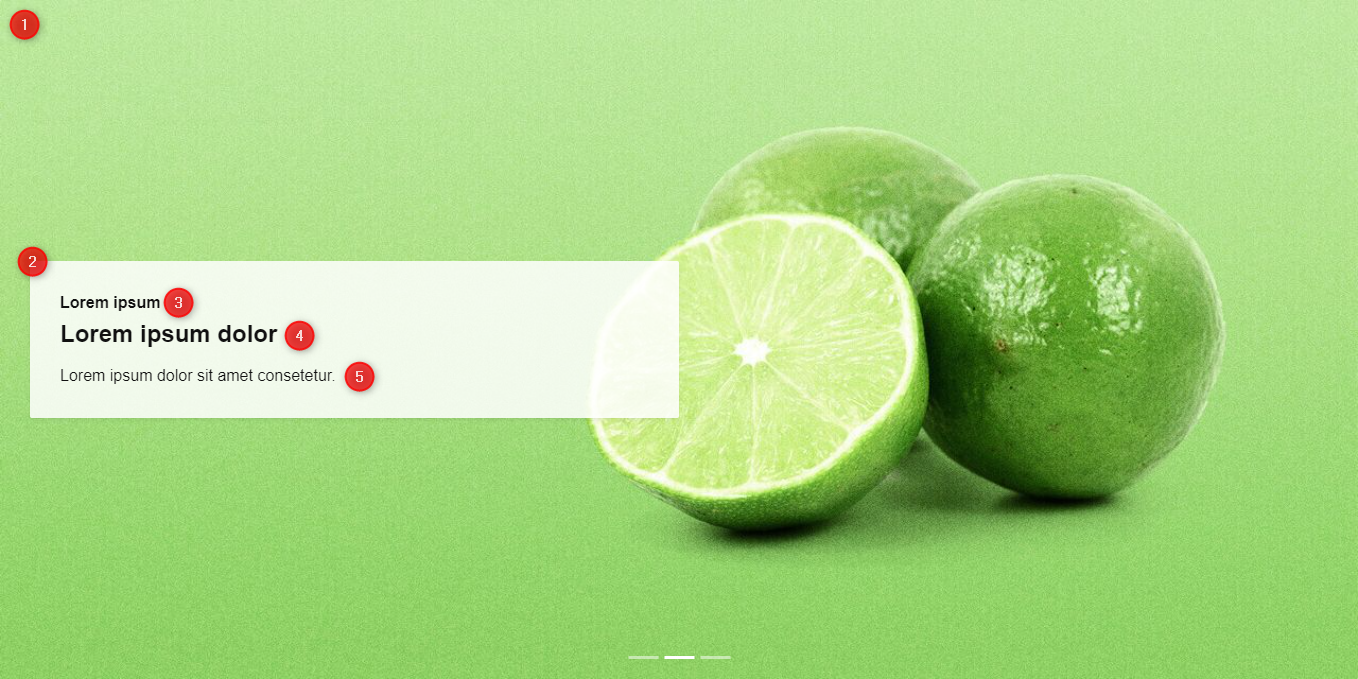 Elemente vom "Text-Slide"