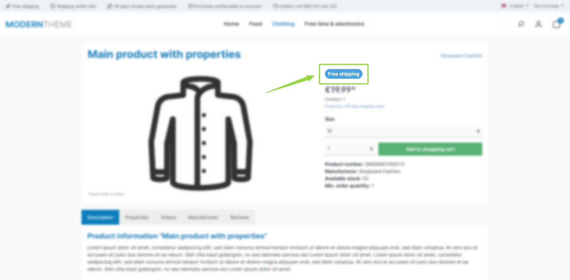 ThemeWare® "Produkt-Badges" (Produktseiten / Buybox)