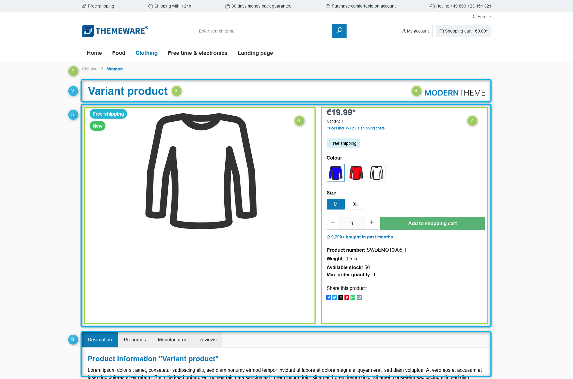 ThemeWare® Produktseiten