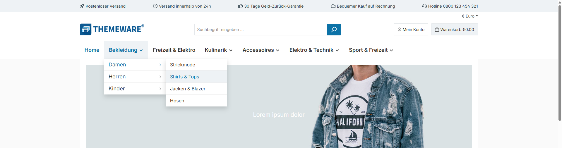 ThemeWare® Dropdown