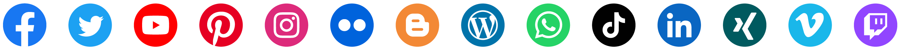 Social-Icons (Rund)
