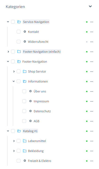Kategorieverwaltung