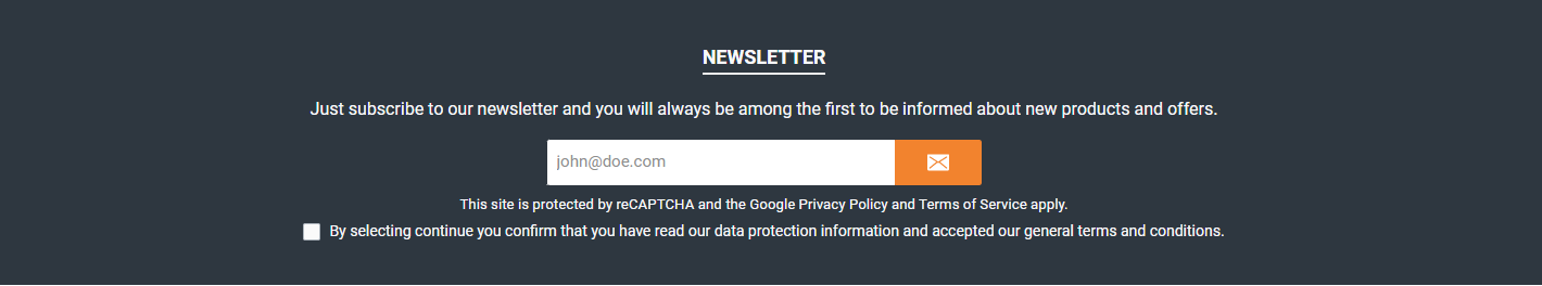 ThemeWare® "Newsletter"-Widget