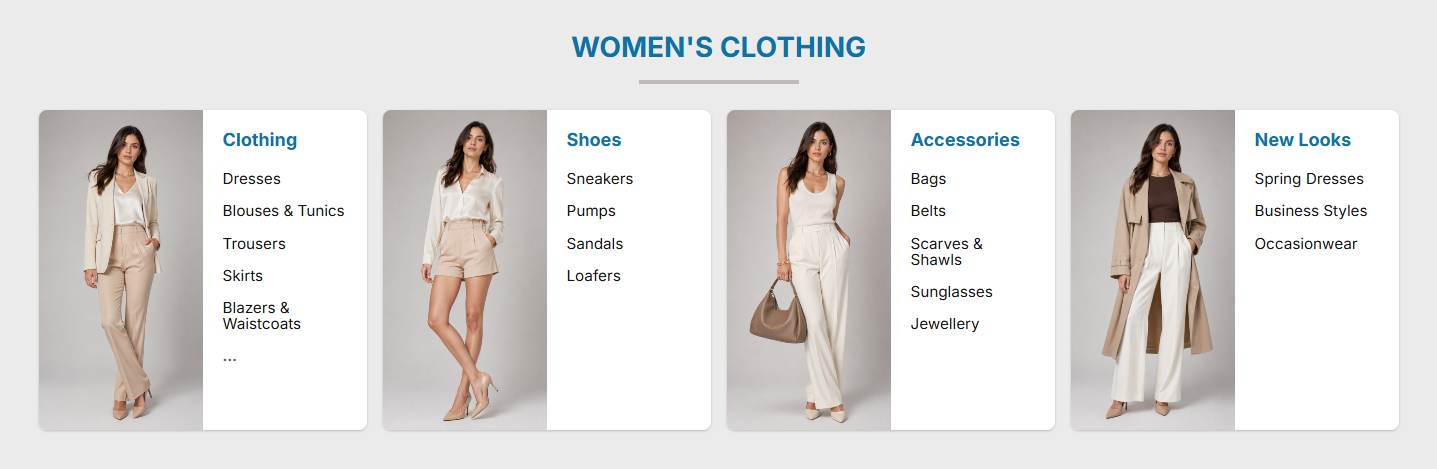 ThemeWare® CMS element "Nested subcategories"