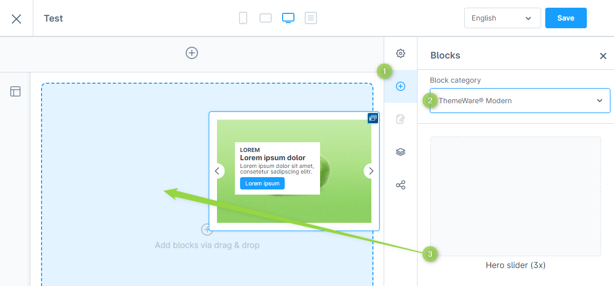 Adding a "Hero slider" CMS block