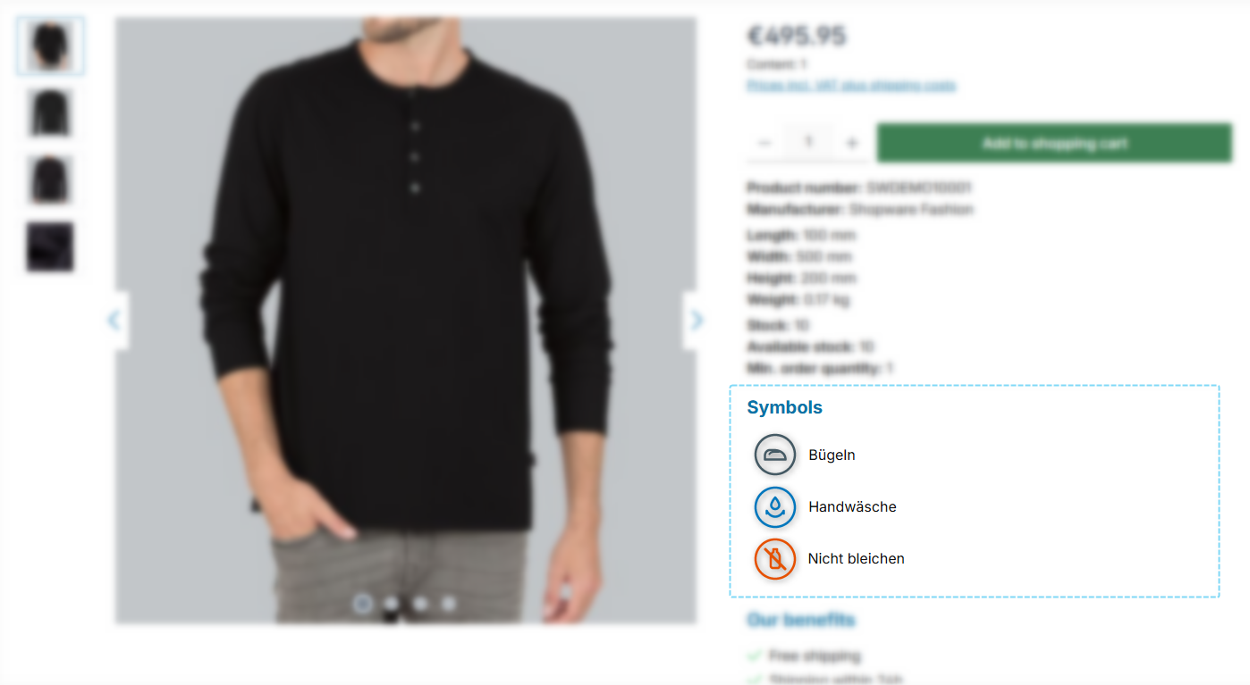 Product symbols in the buybox