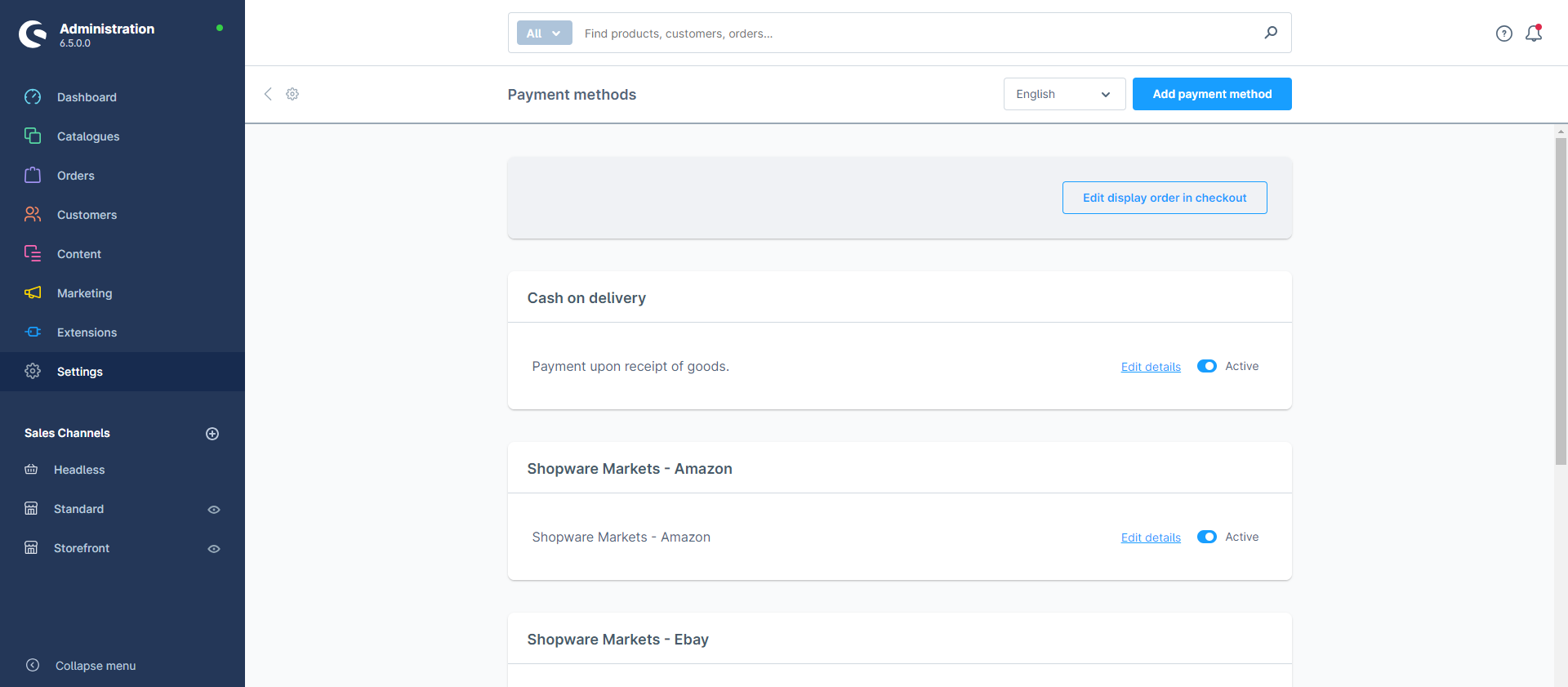 Payment methods, figure 1