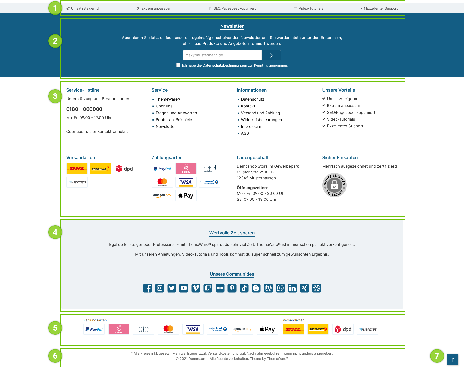 ThemeWare® Footer