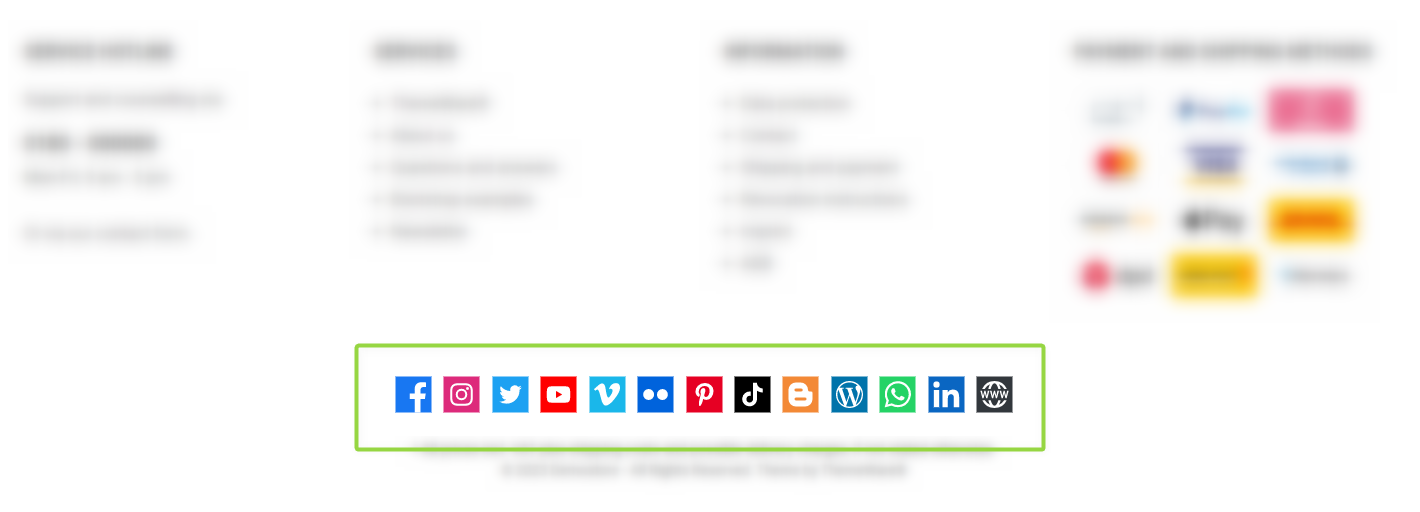 ThemeWare® "Communities or social media" widget