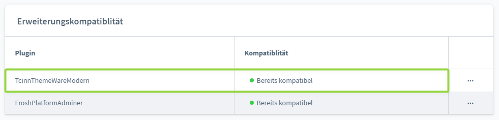 Bereits kompatibel