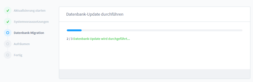 Shopware 6 aktualisieren / updaten, Abbildung 8