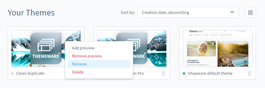 ThemeWare® Duplikat umbenennen, Abbildung 2