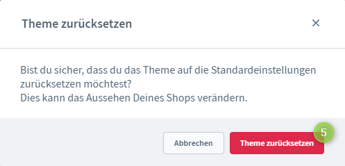 ThemeWare® zurücksetzen, Abbildung 2