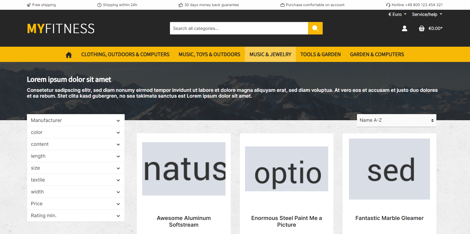 Sidebar-Sektion und Content-Sektion ohne "ThemeWare® CMS-Styling"