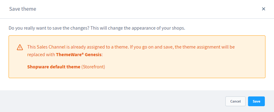 Pop-up "Theme speichern"