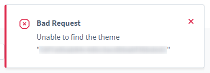 Unable to find the theme, Abbildung 1