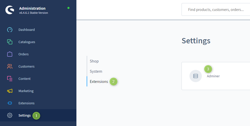 Datenbank mit dem Adminer bearbeiten, Abbildung 3