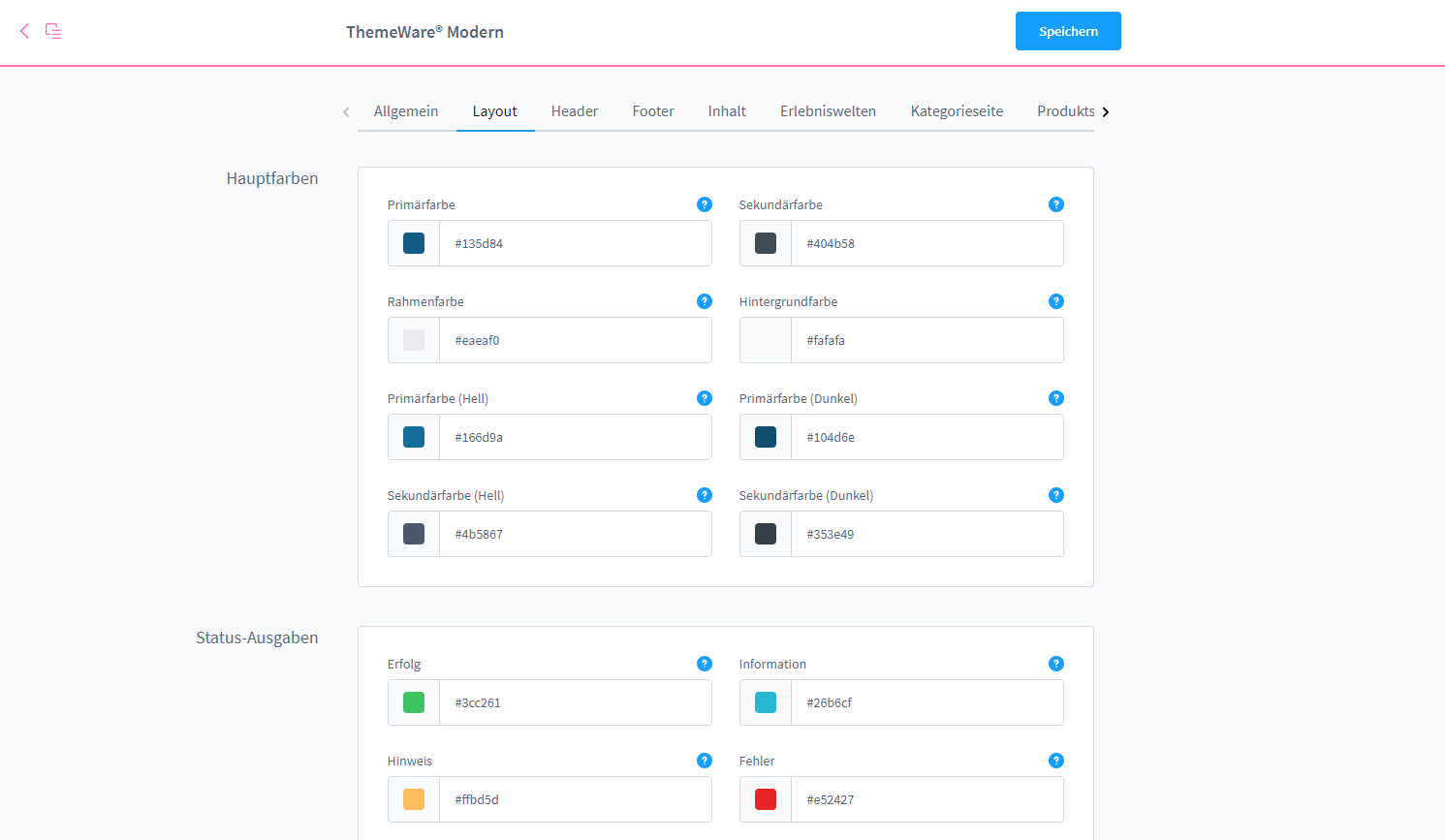 ThemeWare® Cloud-Edition (Standard-Darstellung)