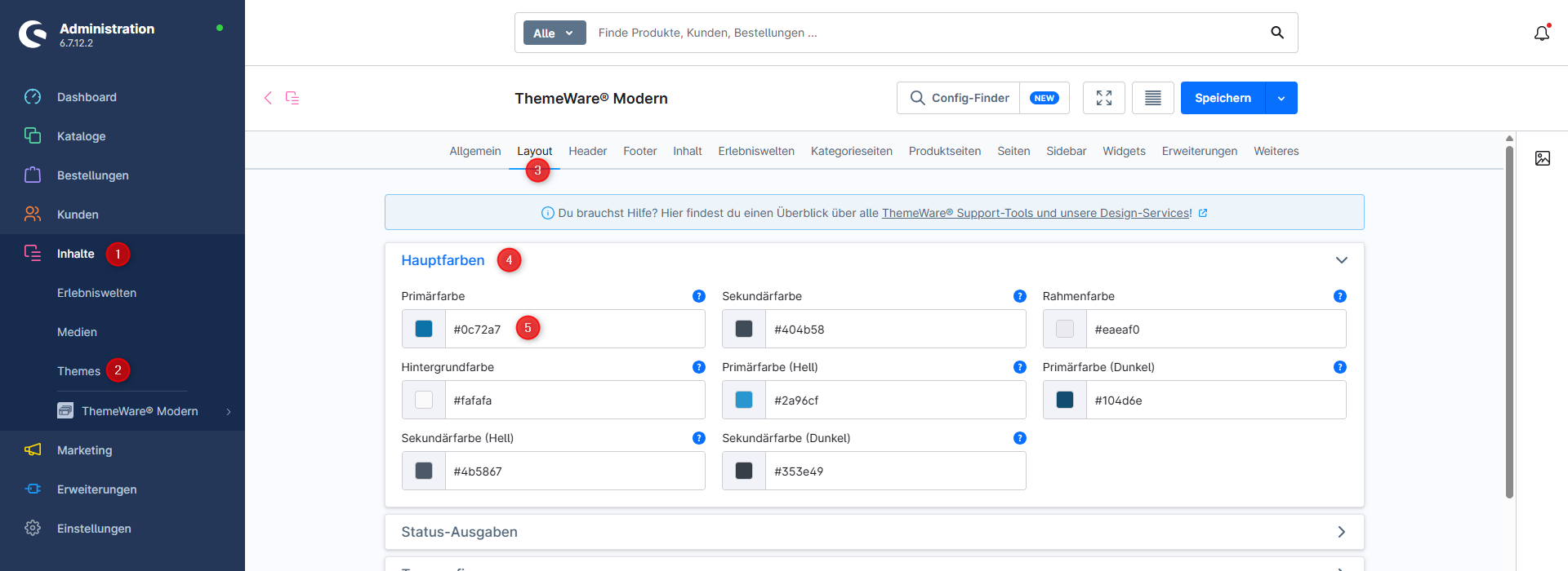 ThemeWare® Hauptfarben