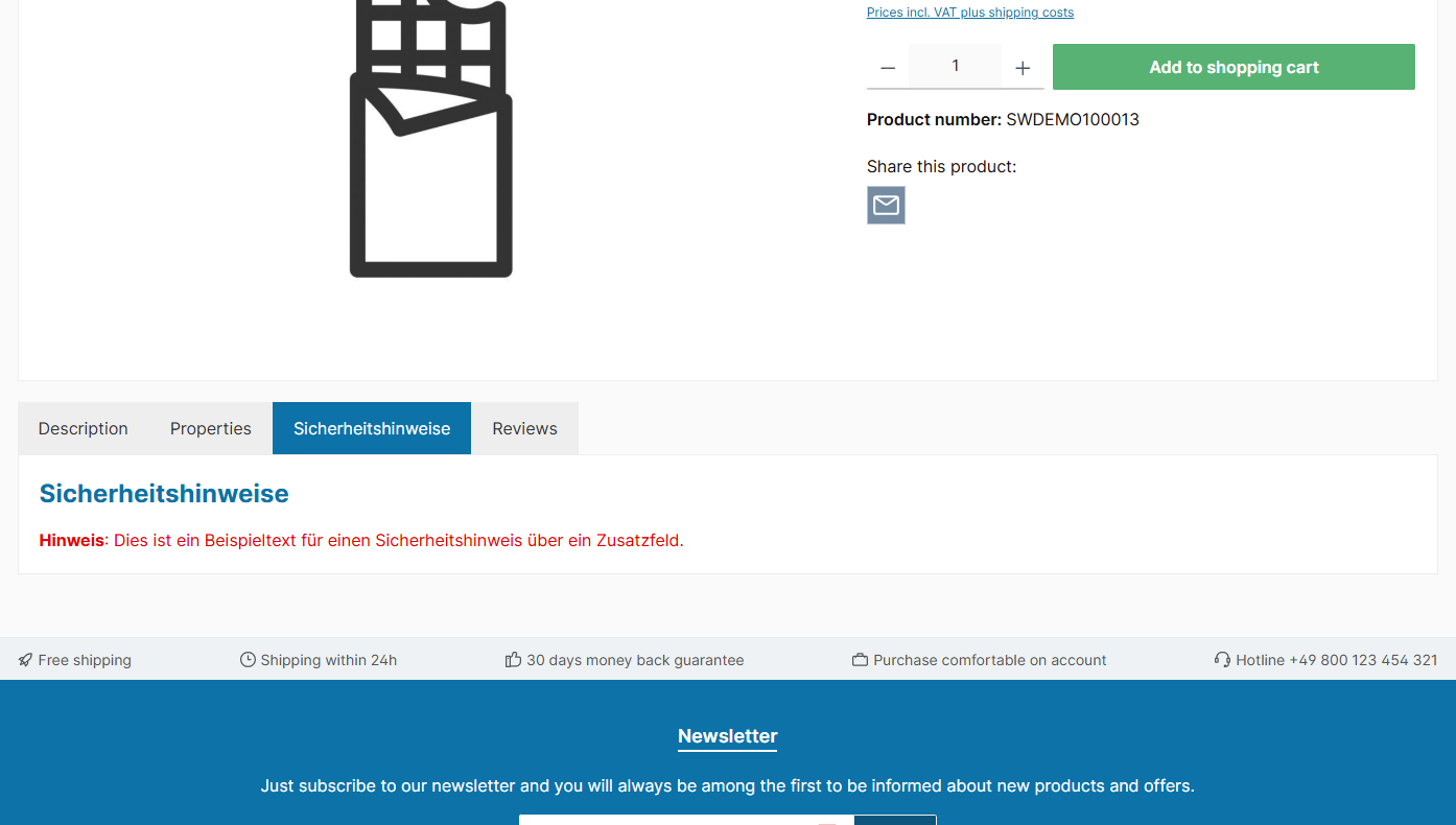 Benutzerdefinierter-Tab von ThemeWare®