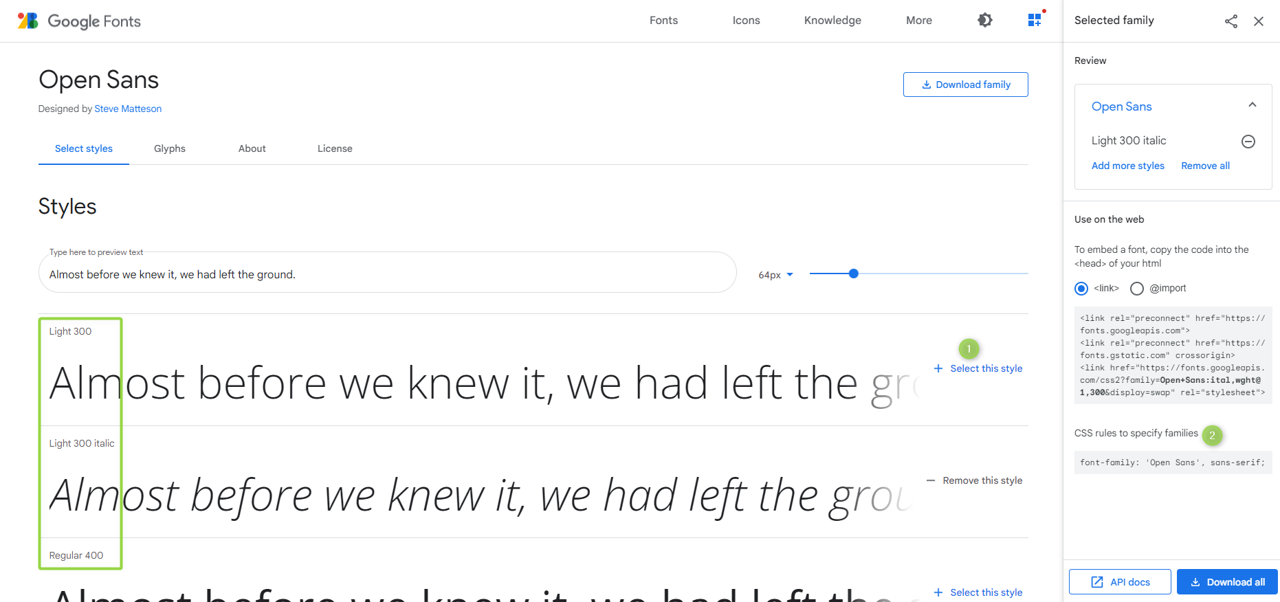 "Open Sans" von Steve Matteson auf Google Fonts