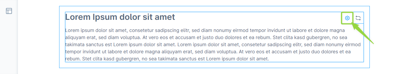 Configure or edit CMS element