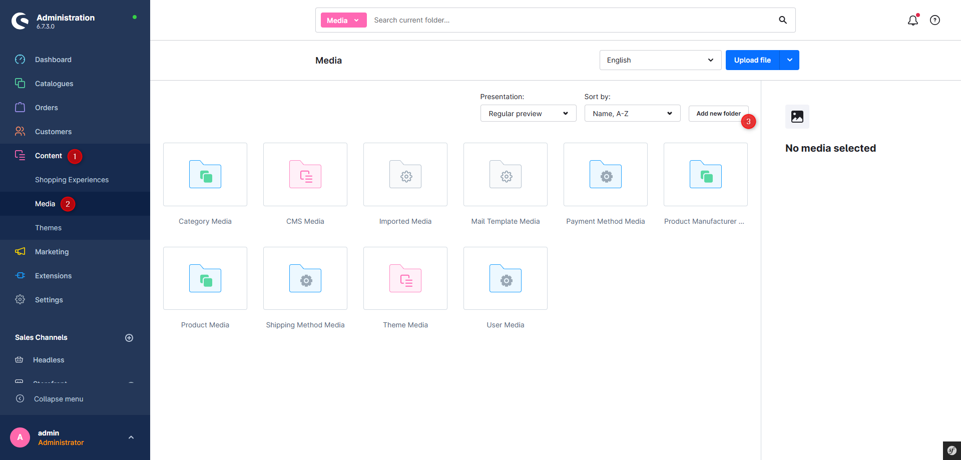 Create default folder for media, figure 2