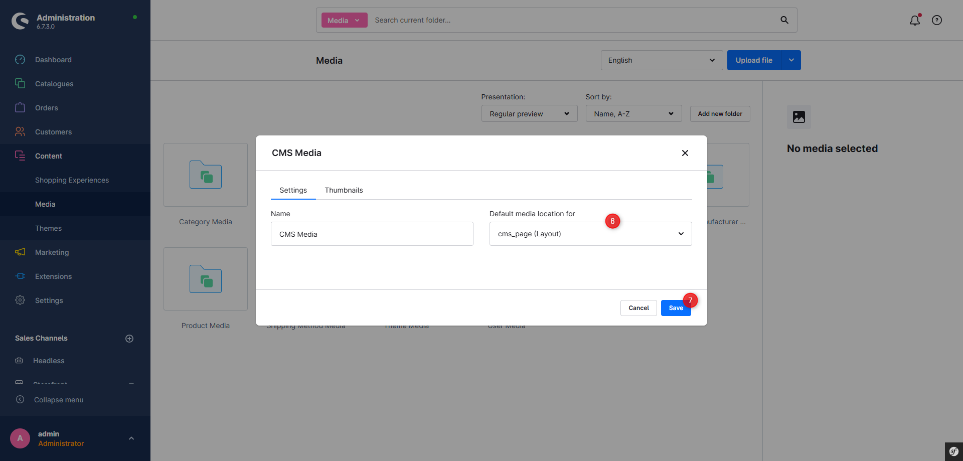 Create default folder for media, figure 4