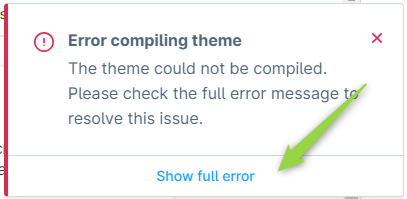 Error compiling theme, figure 1