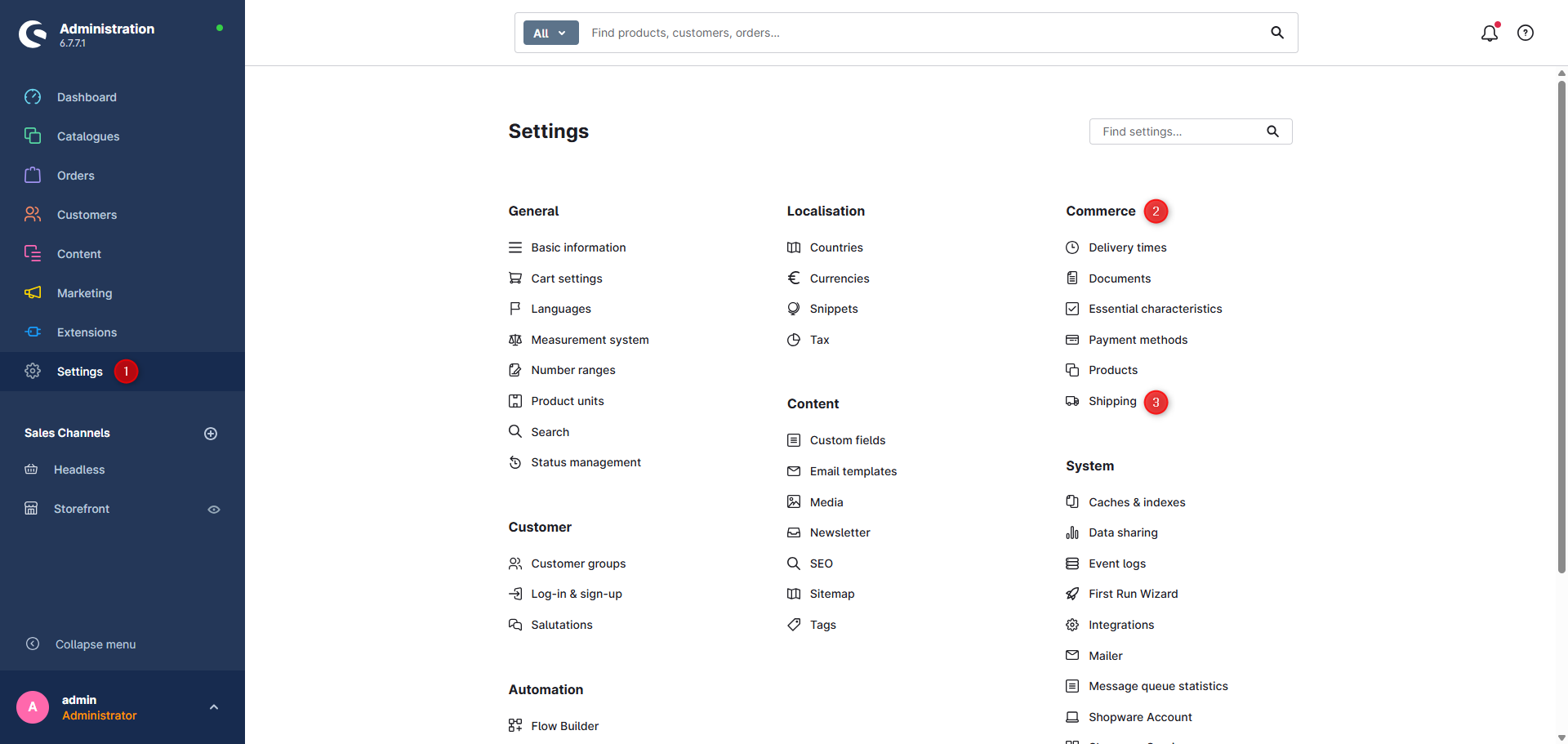 Shipping methods, figure 1