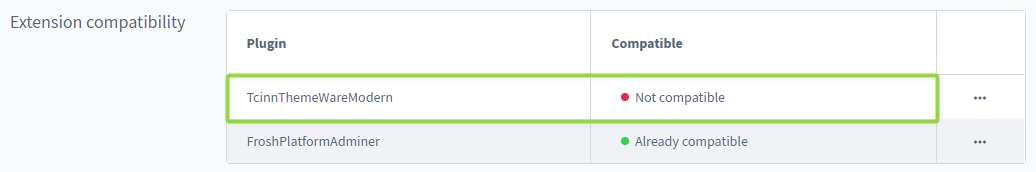 Not compatible