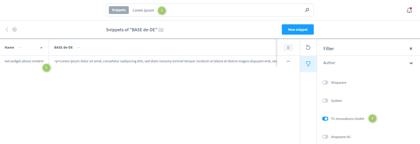 How can I change or translate a text (e.g. of widgets)?, figure 3