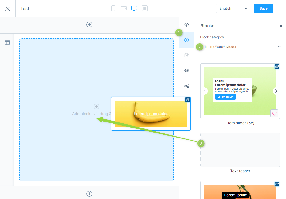 Add CMS block