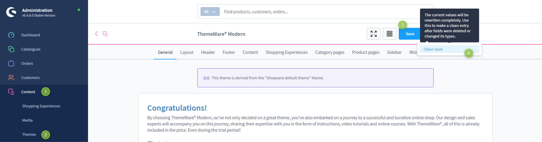 Cleaning up ThemeWare®
