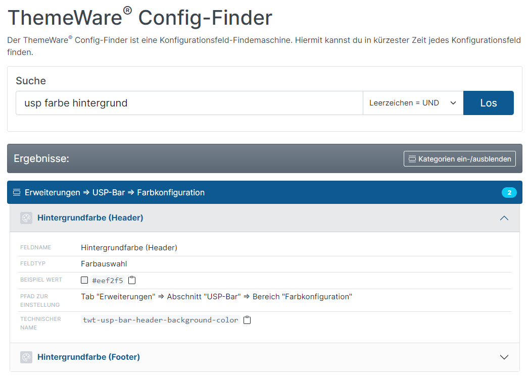ThemeWare® Config Finder